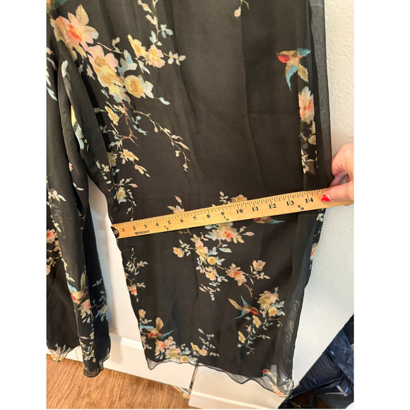 Zimmermann 1/ US 6 Maples SILK $995 Feathery Jumpsuit Wide Leg Maxi Dress Black - Picture 16 of 16